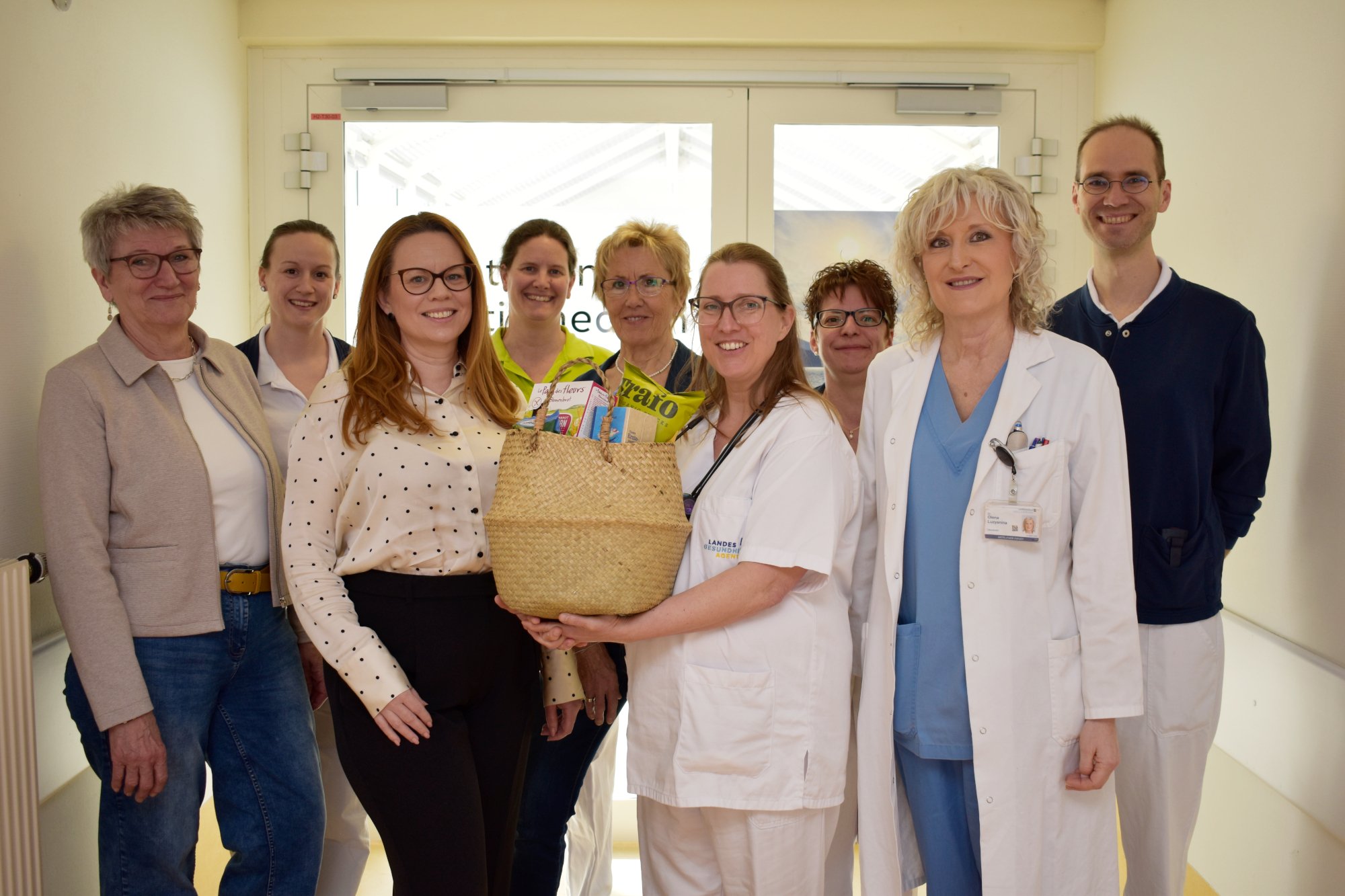 Das Team der Palliativstation bedankte sich beim Ehrenamt
