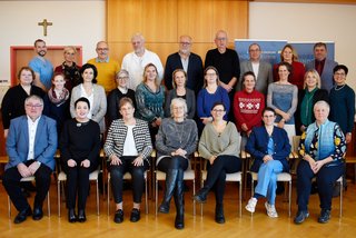 Die Dienstjubilare und Pensionisten bei der Feierstunde