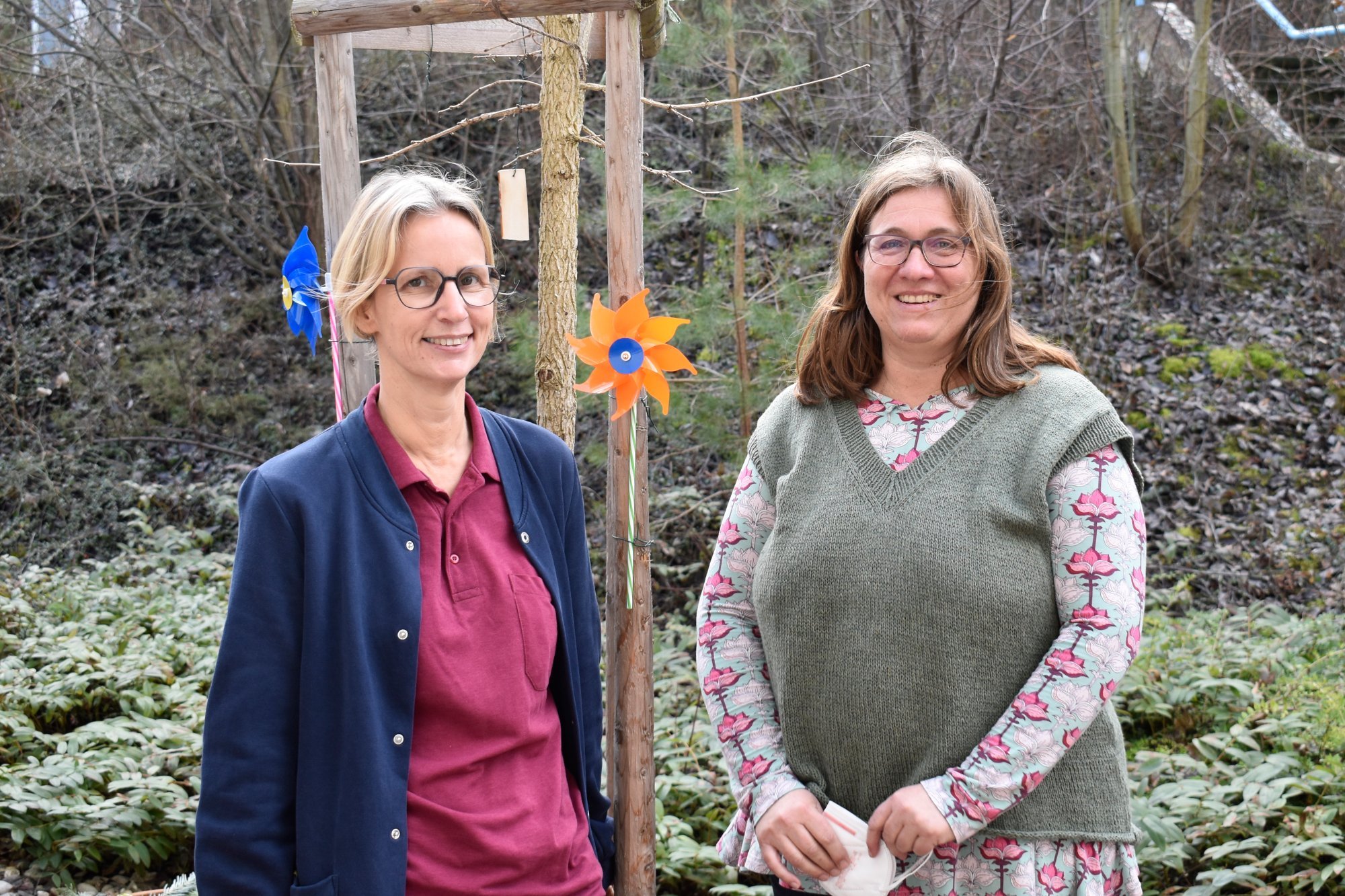 Claudia Dauböck und Alexandra Luszczak begleiteten die Gruppe
