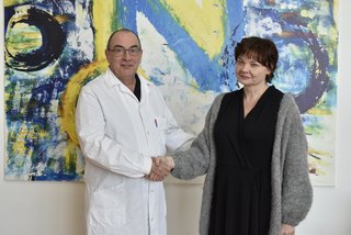 Direktor Ernstberger begrüßte Primaria Friedrich