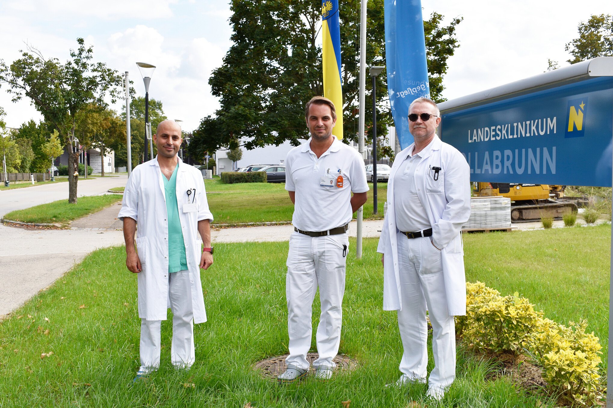 Oberarzt Dr. Eyad Kabalan, Oberarzt Dr. Stefan Schöppl und OA Dr. Udo Wolfsdorf