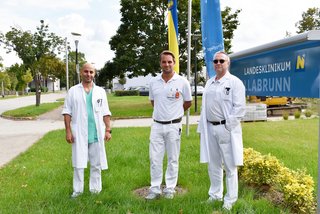 Oberarzt Dr. Eyad Kabalan, Oberarzt Dr. Stefan Schöppl und OA Dr. Udo Wolfsdorf