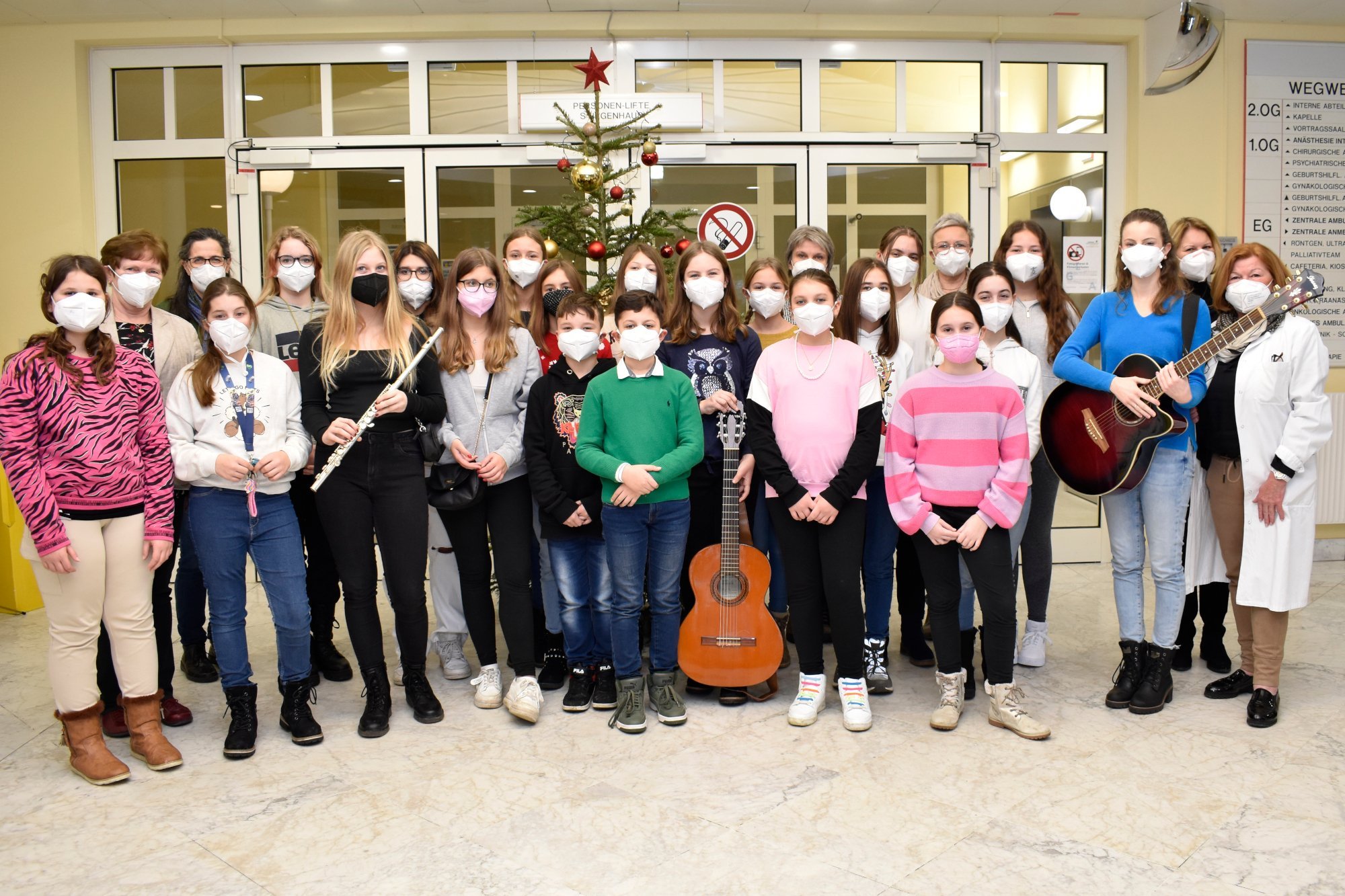 Die Jugendlichen der Musikmittelschule Göllersdorf