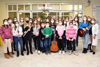 Die Jugendlichen der Musikmittelschule Göllersdorf