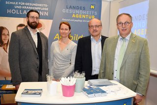 Die Schule für Gesundheits- und Krankenpflege Hollabrunn präsentierte sich bei der Messe