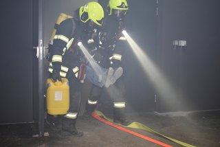 Brandschutzübung mit der FF Hollabrunn im LK Hollabrunn