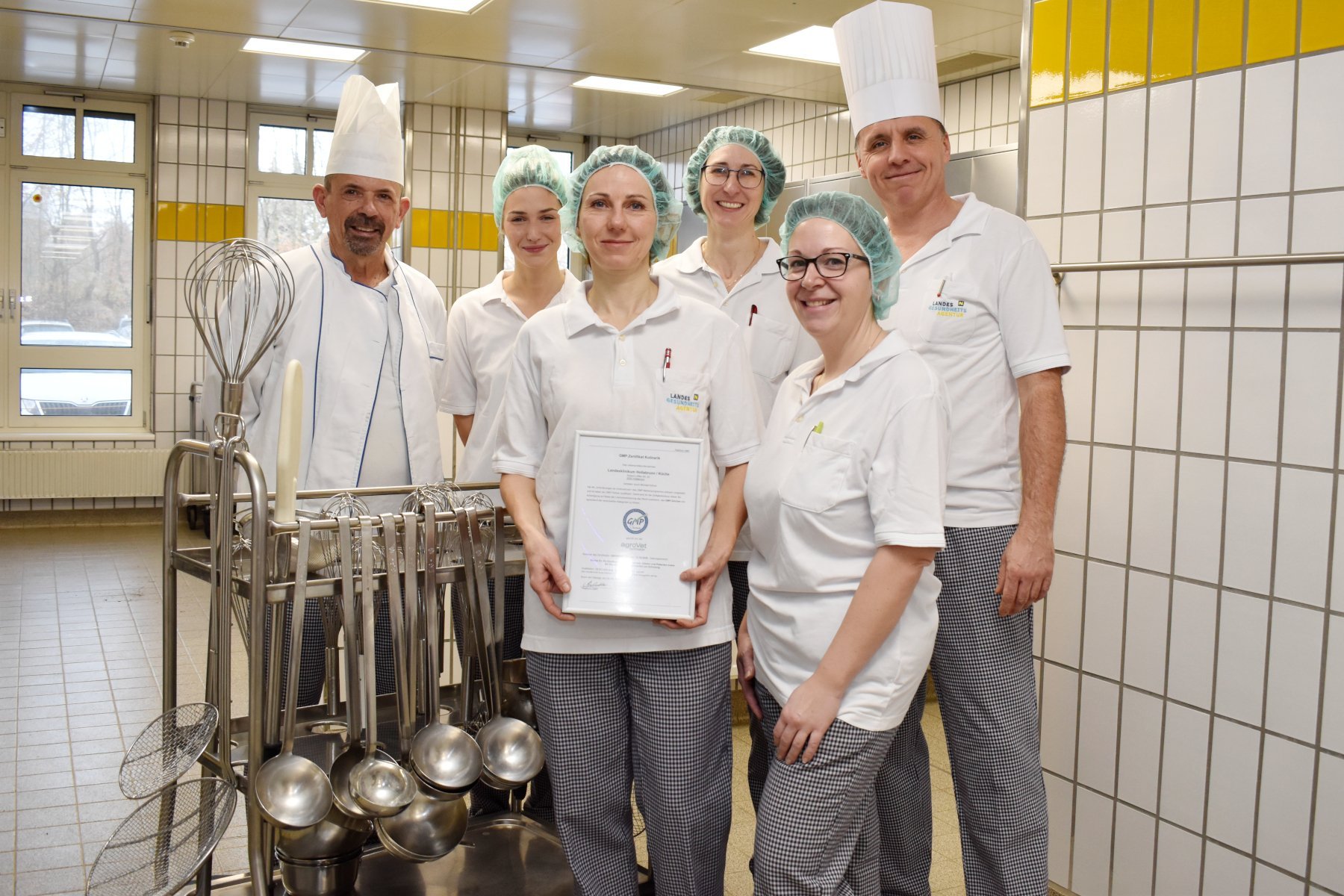 Das Küchenteam am Klinikstandort Hollabrunn