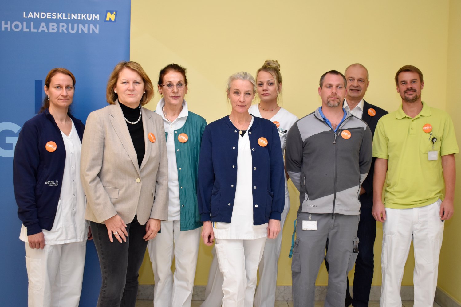 Das Landesklinikum Hollabrunn beteiligt sich an der Aktion "Orange the World"
